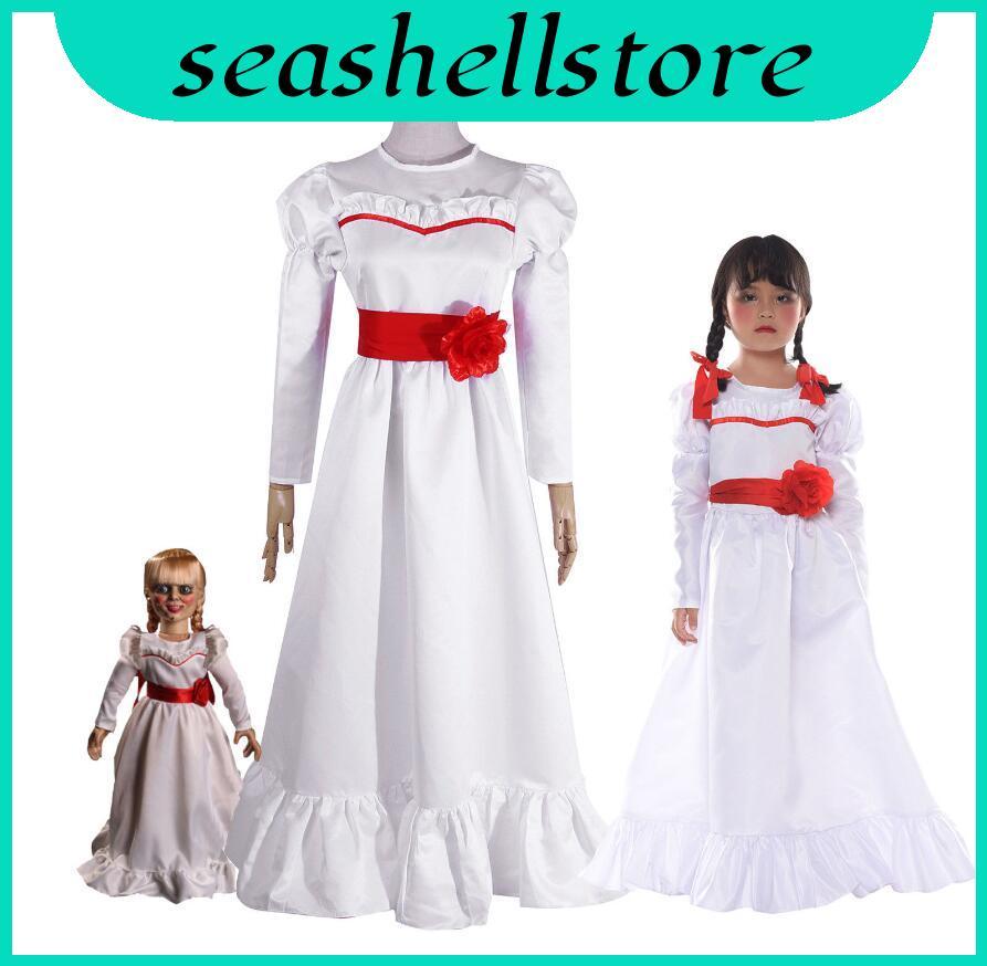 Nổi bật Annabelle Kinh Dị Búp Bê Trắng Đầm Mềm Mại Thoải Mái Trang Phục Hóa Trang Cho Halloween
