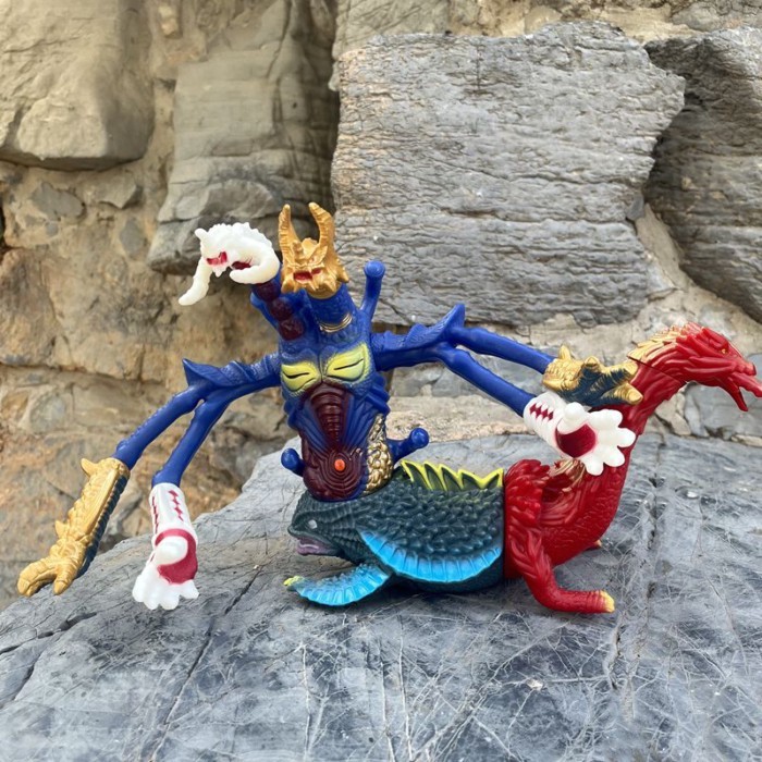 Mới Lớn Nhựa Mềm Quái Vật Đồ Chơi Lớn Chimera King Ultimate Fusion Beast Trẻ Em Ultraman Nam 8 Broth