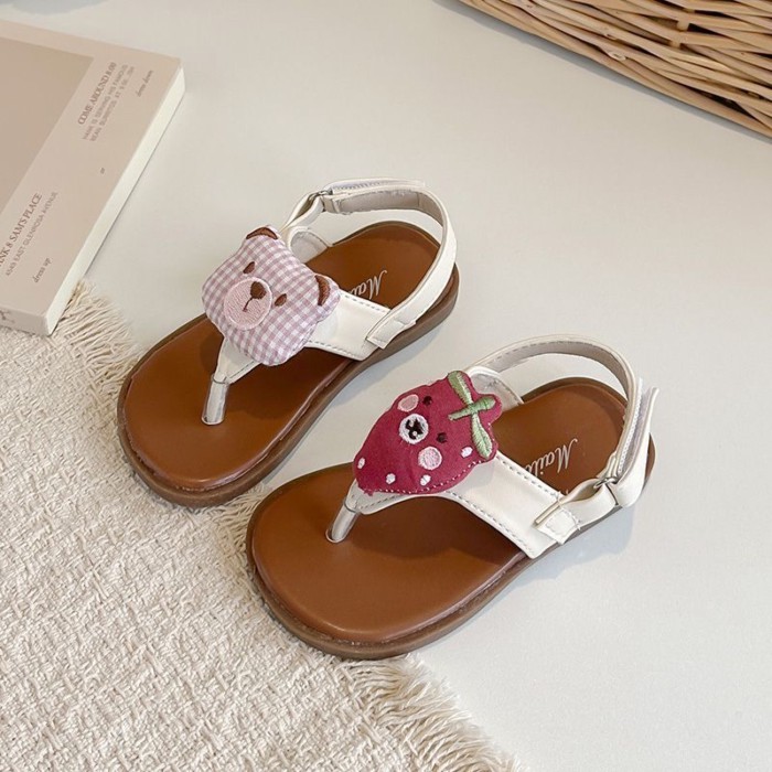 Korean Style Summer Flip-flops For Girls. New Soft-soled Girls Princess Shoes. Cute Baby Girl