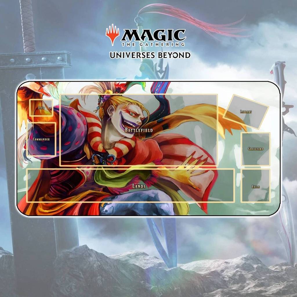 Playmat Kafka - MTG Magic The Gathering x Final Fantasy Magic Card Game Trading Card Game Play Mat M