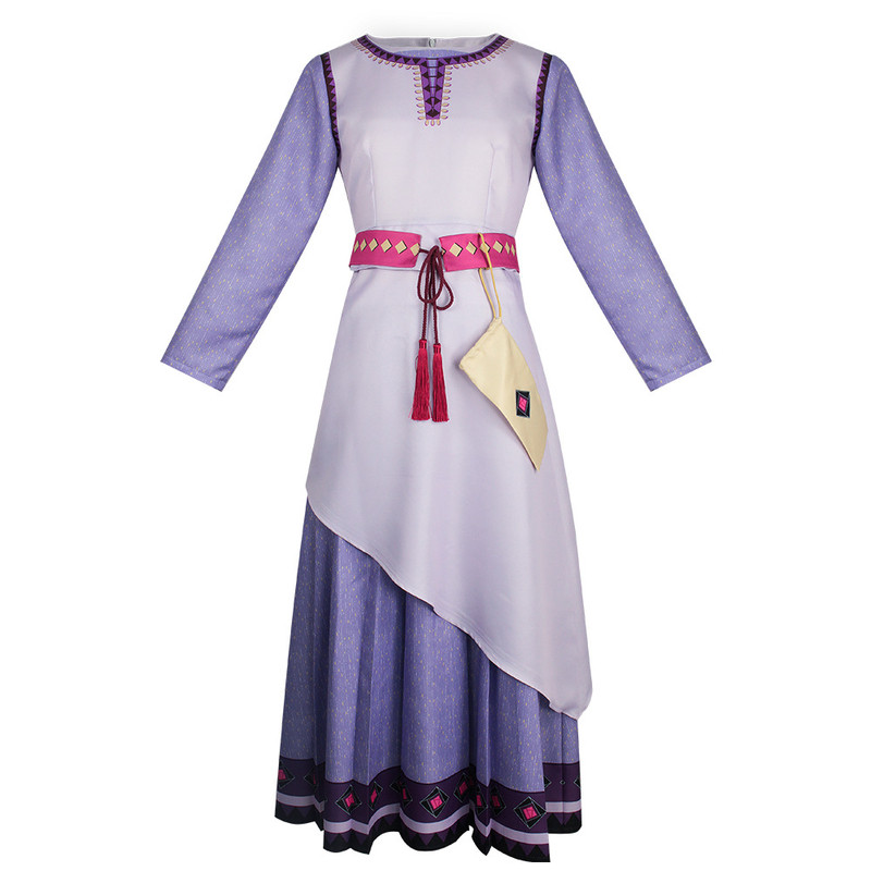 Star Wish Asha cos trang phục Công chúa Asha Trình diễn sân khấu trang phục ấm cúng Trọn bộ