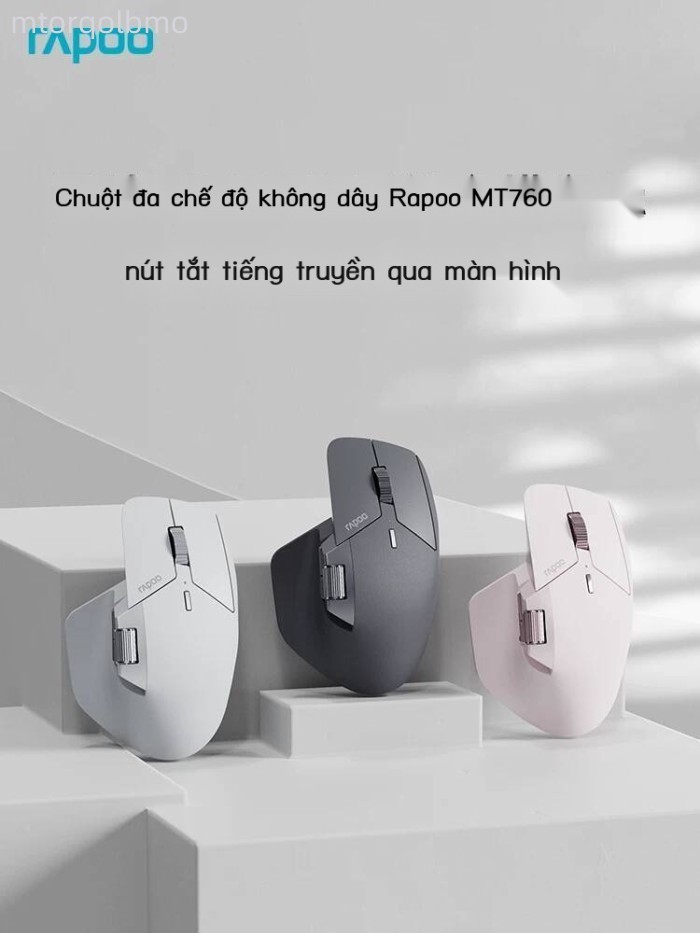 [SIÊU HOT 2026] Chuột không dây Rapoo MT760, chế độ kép, thiết kế công thái học, dành cho máy tính