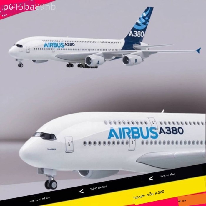 [Đa Năng] Mô hình Airbus A380, Boeing B747 của hãng hàng không China Southern Airlines với bánh xe