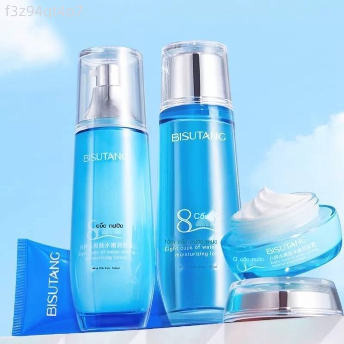 [Đa Năng] Bộ chính hãng của Eight Cups of Water Official Flagship Store: Kem ẩm, nước hoa hồng, kem