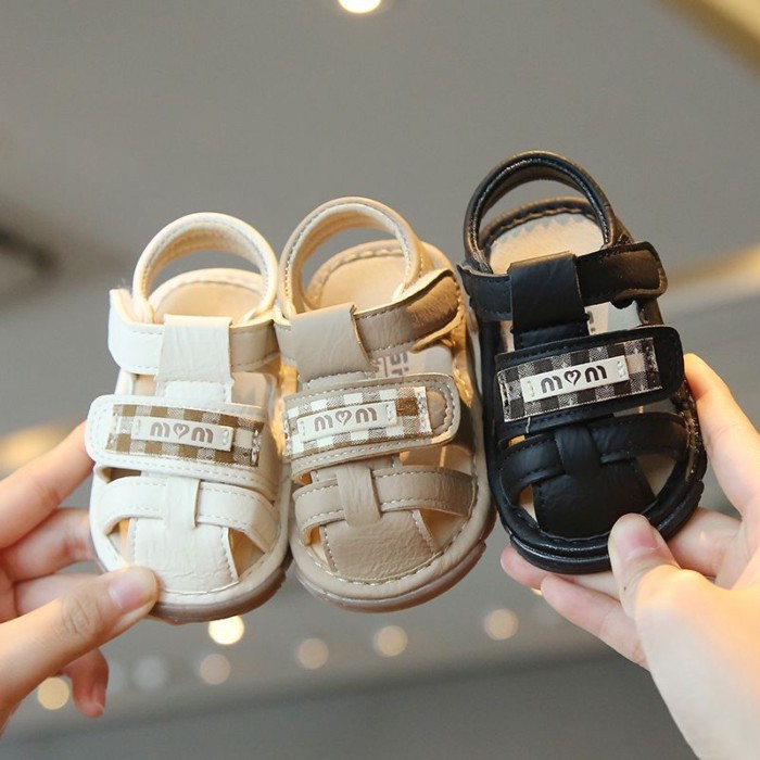 Summer New Baby Boy Sandals Non-slip Soft Sole Toddler Shoes Baotou Boys Shoes Beach Children