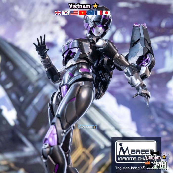 Mô hình cơ khí lắp ráp trẻ em Charming Infinite (thương hiệu M) Dark Hunter Arcee Arcee