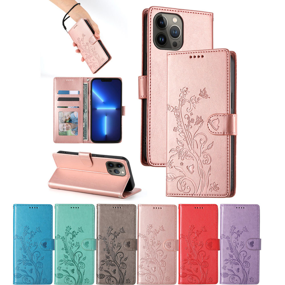 Ốp lưng Redmi A7 Pro A5 A3 4G 5G Ốp lưng Ví Bướm Hoa Da Thanh Lịch Ốp Lưng