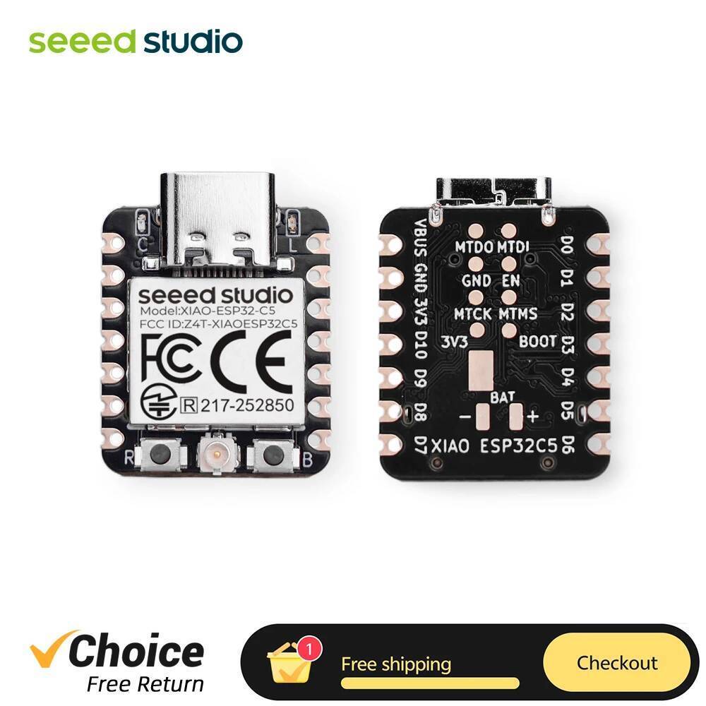 Seeed Studio XIAO ESP32-C5 MCU Board 2.4 GHz 5 GHz Wi-Fi 6 Kết nối BLE 5.0 Thread Zigbee cho các ứng