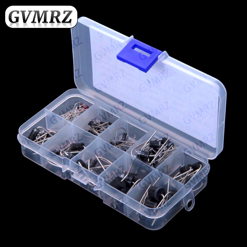 10Values 1N5822 SR3100 Schottky 10A10 chỉnh lưu diode phục hồi nhanh 1N4148 1N4007 1N5819 1N5408 1N5