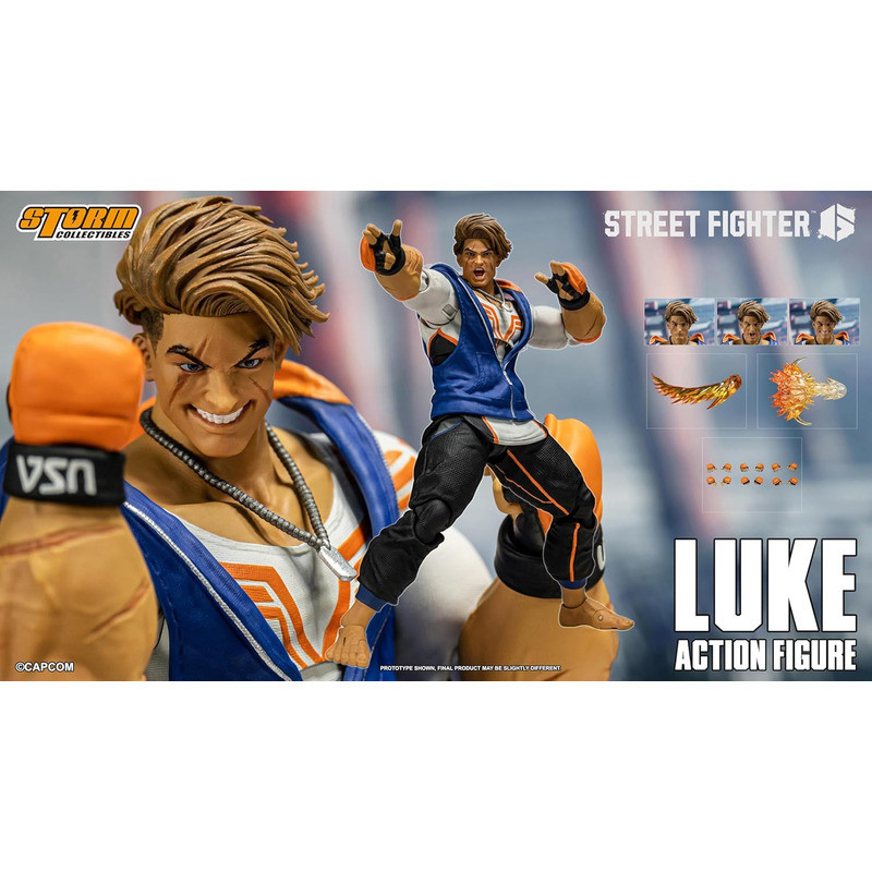 Mô hình nhân vật Storm Toys Collectibles - Street Fighter 6: Luke, tỷ lệ 1:12