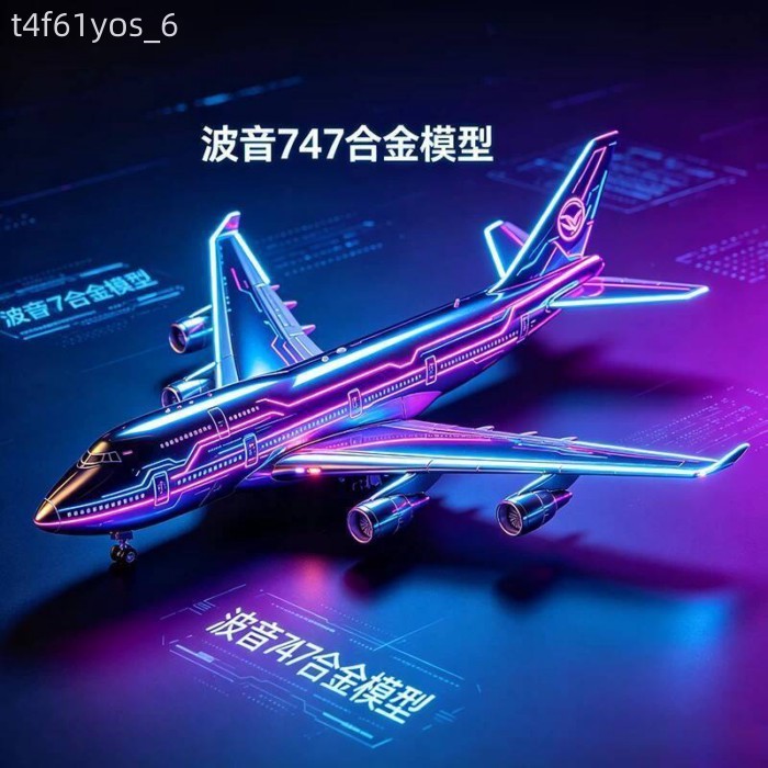 [VIP] Mô hình Boeing 747-400 của hãng hàng không KLM Royal Dutch Airlines có bánh xe và đèn, mô ph