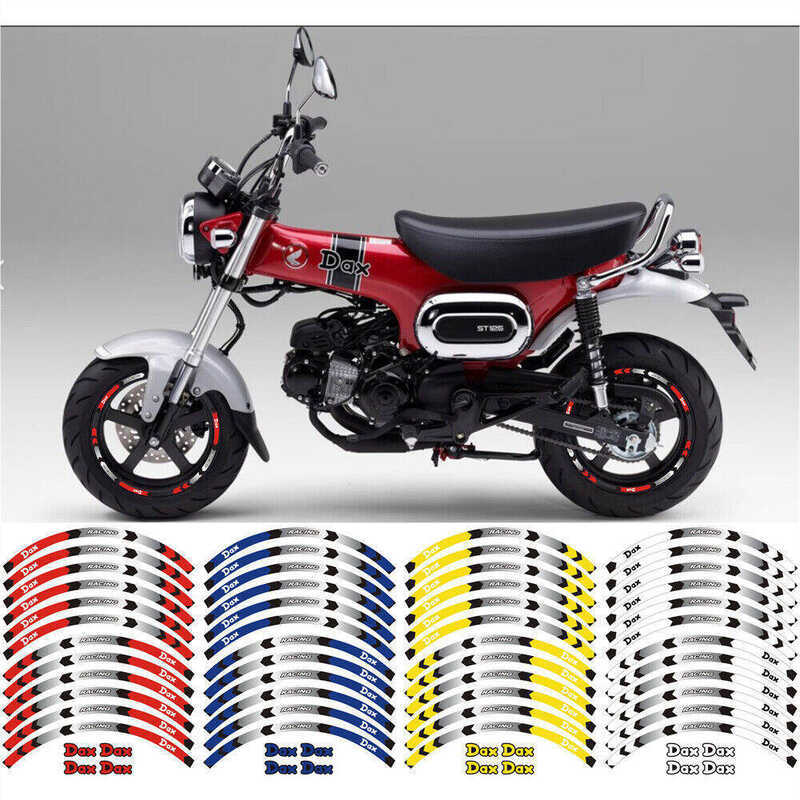 Miếng dán vành bánh xe phản quang trang trí cho phụ tùng xe máy HONDA 125 ST125 DAX 125 ST-125 DAX S