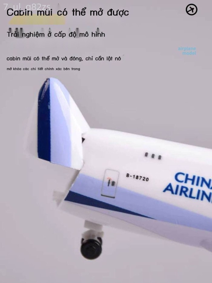 (Date mới) Mô hình bay vận tải hàng hóa B747 của China Airlines Cathay Pacific (UPS) lắp ráp với mũ