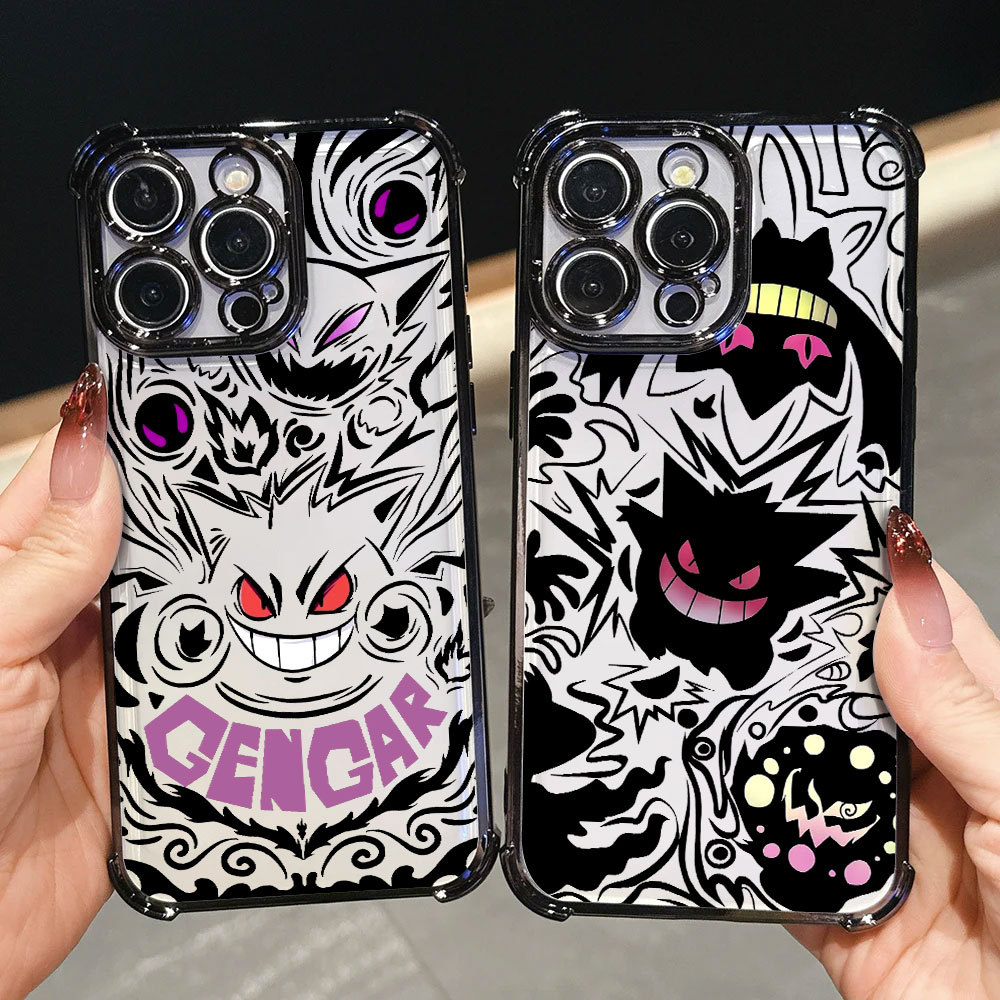 Ốp điện thoại chống sốc Gengar Ghost Pokemon Anime Art cho Samsung A57 A37 A27 A17 A07 A56 A36 5G A5