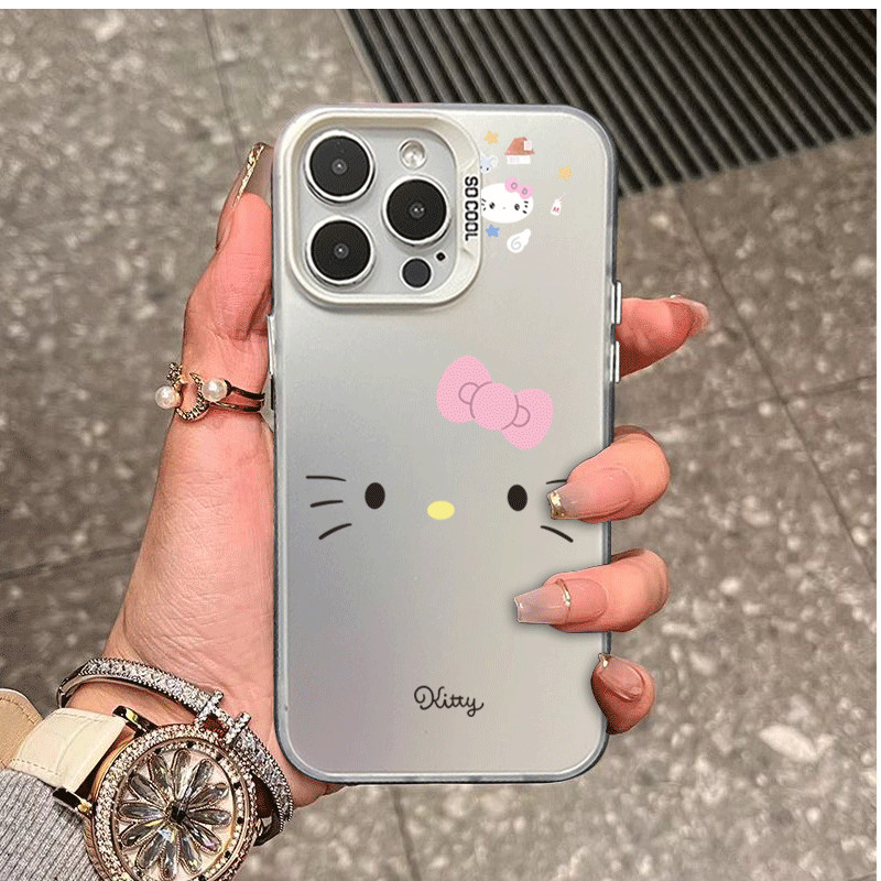 Hình ảnh Hello Kitty và các từ điểnỐp Lưng cho OPPO A60 A18 A37 A57 A36 A17 A96 A53 A3S A95 A15 A16K