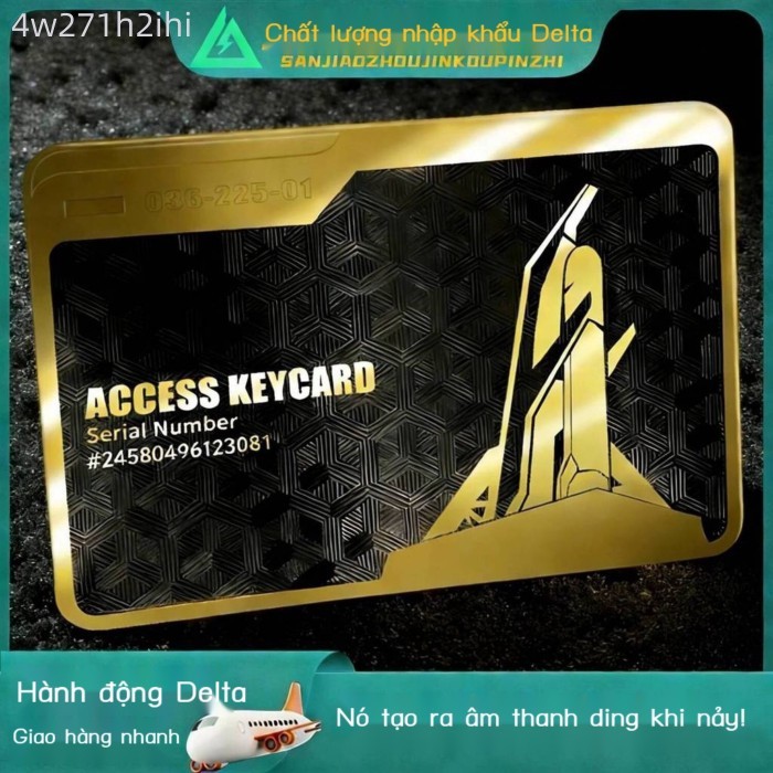 [HOT 2026] Thẻ phòng Delta Force, thẻ khóa kim loại, kích hoạt NFC, mô hình hợp kim, đồ chơi, phụ k