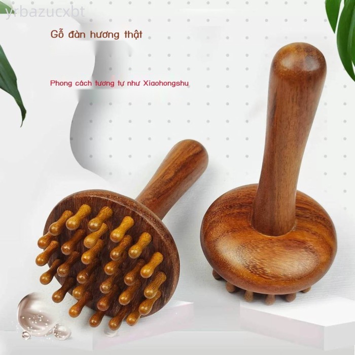 [GIÁ TỐT CHỌN MẪU] Cọ bằng gỗ đàn hương, lược chải bụng đầu, cạo gió chân và lưng, kinh lạc toàn th
