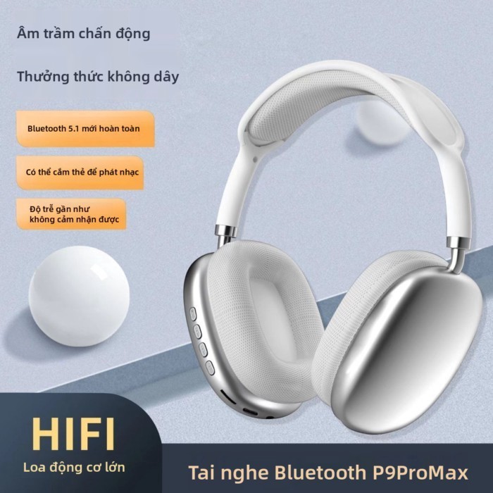 Tai nghe Bluetooth P9 Pro Max tai nghe điện thoại di động không dây camera trò chơi âm nhạc tai ngh