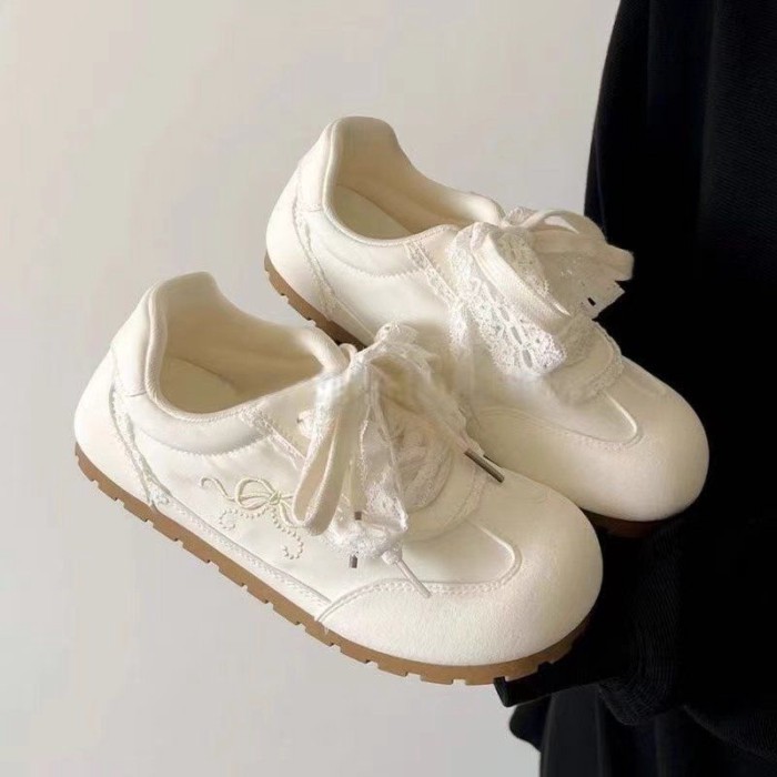 Campus Style White Shoes For Women, Popular Moral Training Shoes, Ins Trendy Casual Shoes, Ma