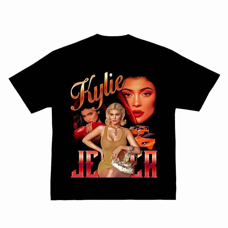 Áo thun nữ tay ngắn in họa tiết xu hướng Mỹ Kylie Jenner