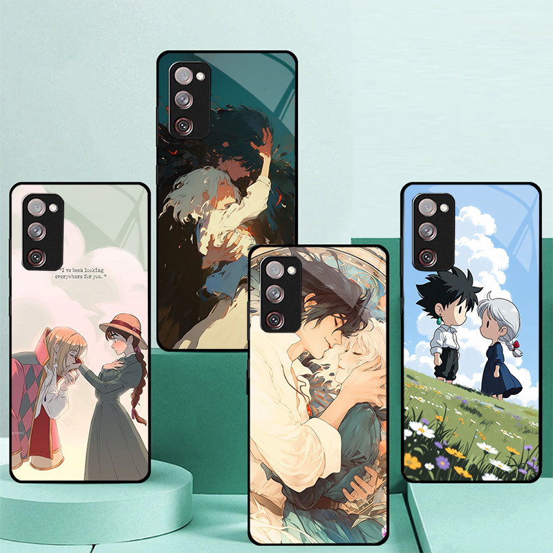 Howl 's Moving Castle Studio Ghibli 06 Ốp Điện Thoại Kính Cho Samsung Galaxy S26 S25 S24 Ultra S23 F