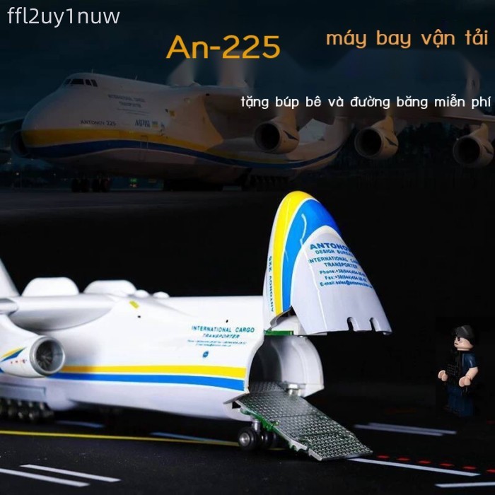 [GIÁ SỐC] Mô máy bay vận tải phỏng Antonov 225 tỷ lệ 1:200, mô hình An-225 Blizzard, quà tặng sưu t
