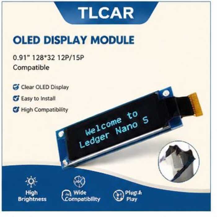 TLCAR Swift Spark 0.91 12832 128 * 32 12Pin 12P 15Pin 15P SSD1306 Serial SPI PMOLED OLED Display Mod