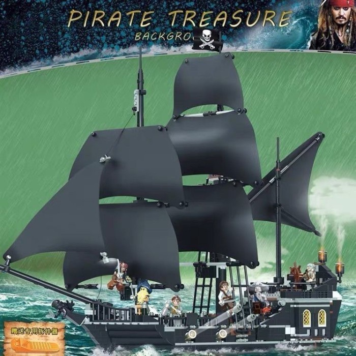 Đồ chơi khối xây dựng mang tính giáo dục Black Pearl Queen Anne's Revenge