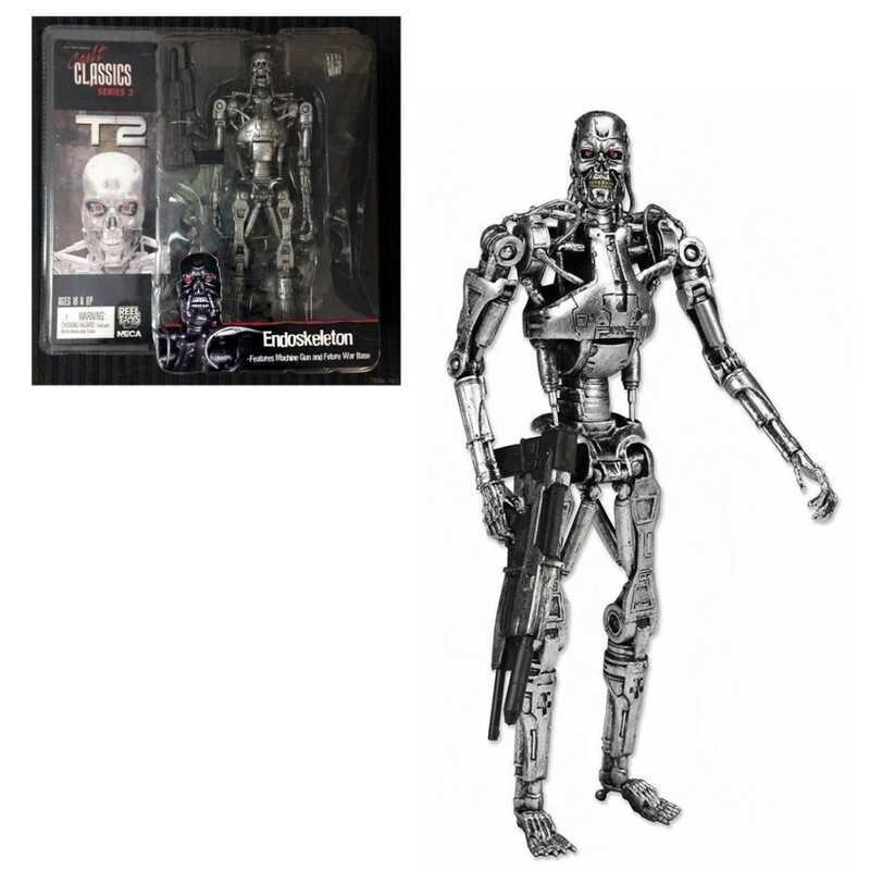 Mô NECA, Horror Hall of Fame, Terminator T800: T2 Skeleton (thế hệ thứ ba), mô hình có khớp nối 7 in