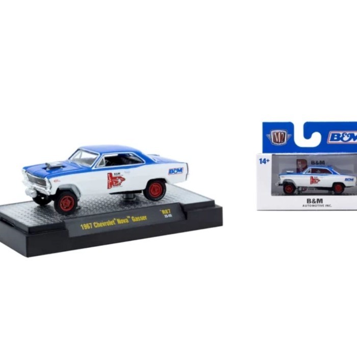 M2 1 / 64 1957 Mẫu xe hợp kim Chevrolet Nova SS Gasser