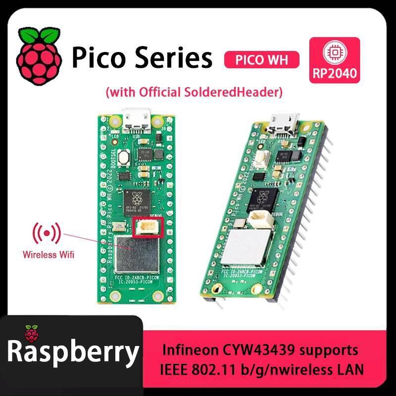 Raspberry Pi Pico 2 Pico W Pico WH Pico H Pico 2 W RP2040 RP2350 Chip có bảng phát triển WiFi không 