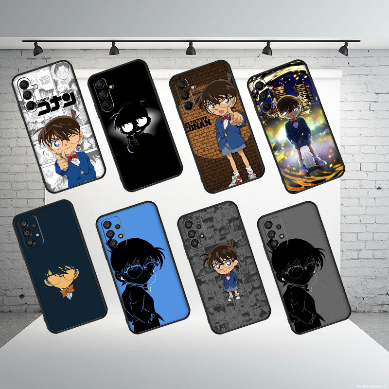 Ốp điện thoại TPU mềm màu đen cho Xiaomi POCO X6 F5 F6 F7 F8 pro Ultra Conan