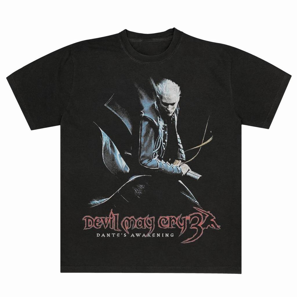 Devil May Cry 3 Dantes Awakening Vergil Retro Video Game Áo Cho Nam Nữ Vintage Hành Động