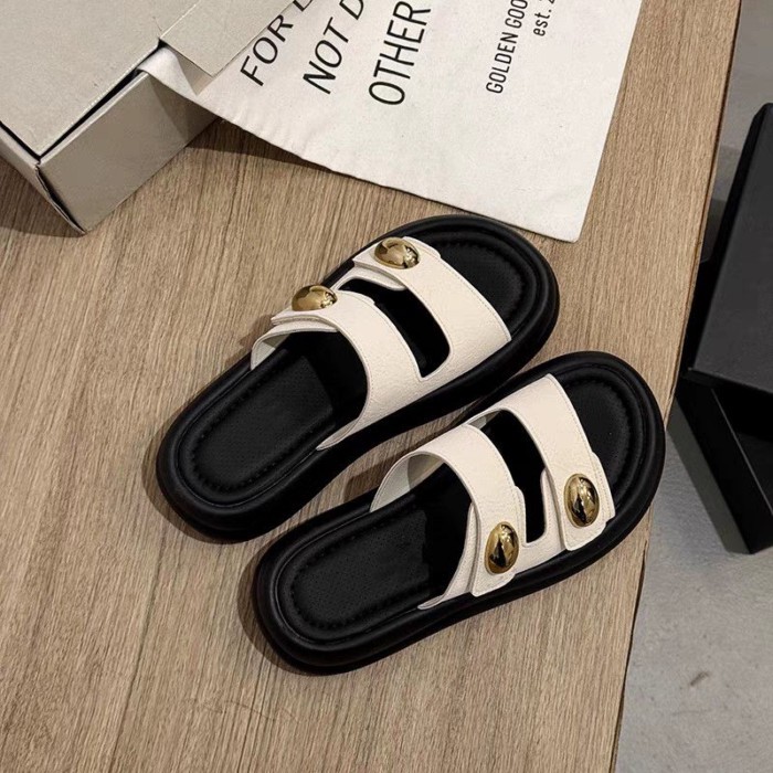 Thick-soled Slippers Women's Summer New Style Summer Fashion Non-Slip One-line Skirt Casual S