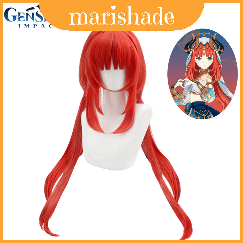 Bộ tóc giả cosplay Genshin Impact Nilou thủ công đẹp mắt cho các sự kiện Halloween và cosplay.