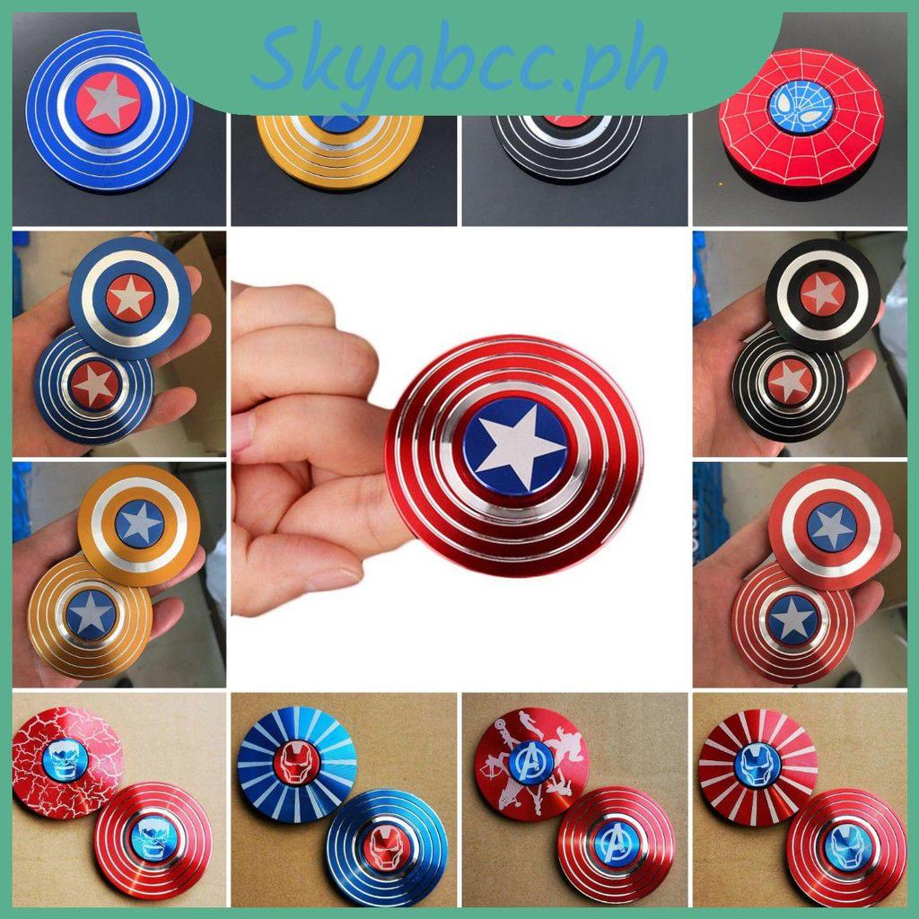Fidget Spinner Captain Fingertip Gyro Shield Đồ chơi giải nén hợp kim