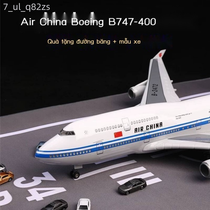 HOT- [ Ảnh thật ] 47cm Mô hình máy bay Boeing 747 của hãng hàng không China International Airlines,