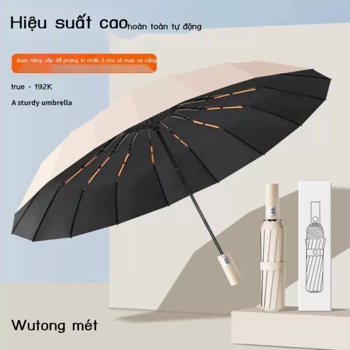 [GIÁ SỐC] Ô 72 nan hoàn toàn tự động 70% off màu đen, chống nắng, ô dù doanh nghiệp tùy chỉnh, dùng