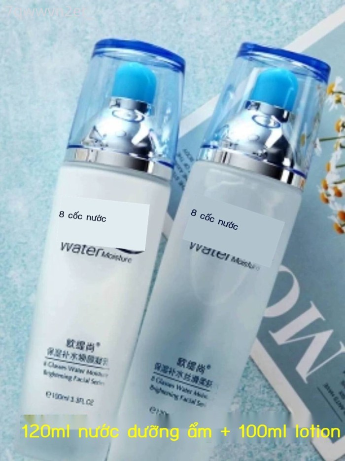 [GIÁ TỐT CHỌN MẪU] Bộ mỹ Eight Cups of Water: Nước hoa hồng và sữa làm sáng da, dưỡng ẩm, bộ chăm s