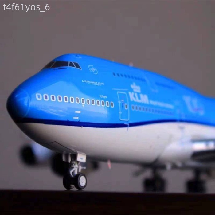 [GIÁ SỐC] Mô hình phỏng cao cấp, chở khách hàng không dân dụng Boeing 747-400 KLM, có đèn và bánh x