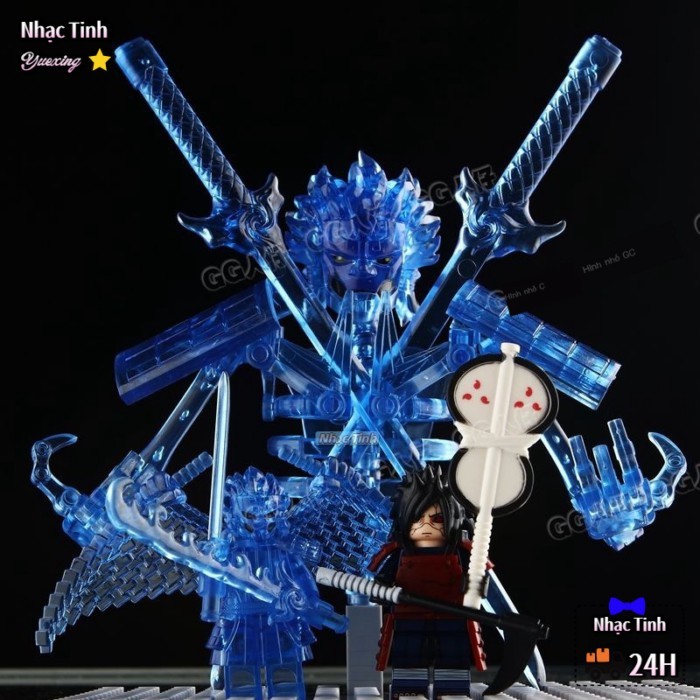 Naruto Sasuke Madara Sasuke Obito Susanoo Đồng Khối Xây Dựng Búp Bê Đồ Chơi Lắp Ráp