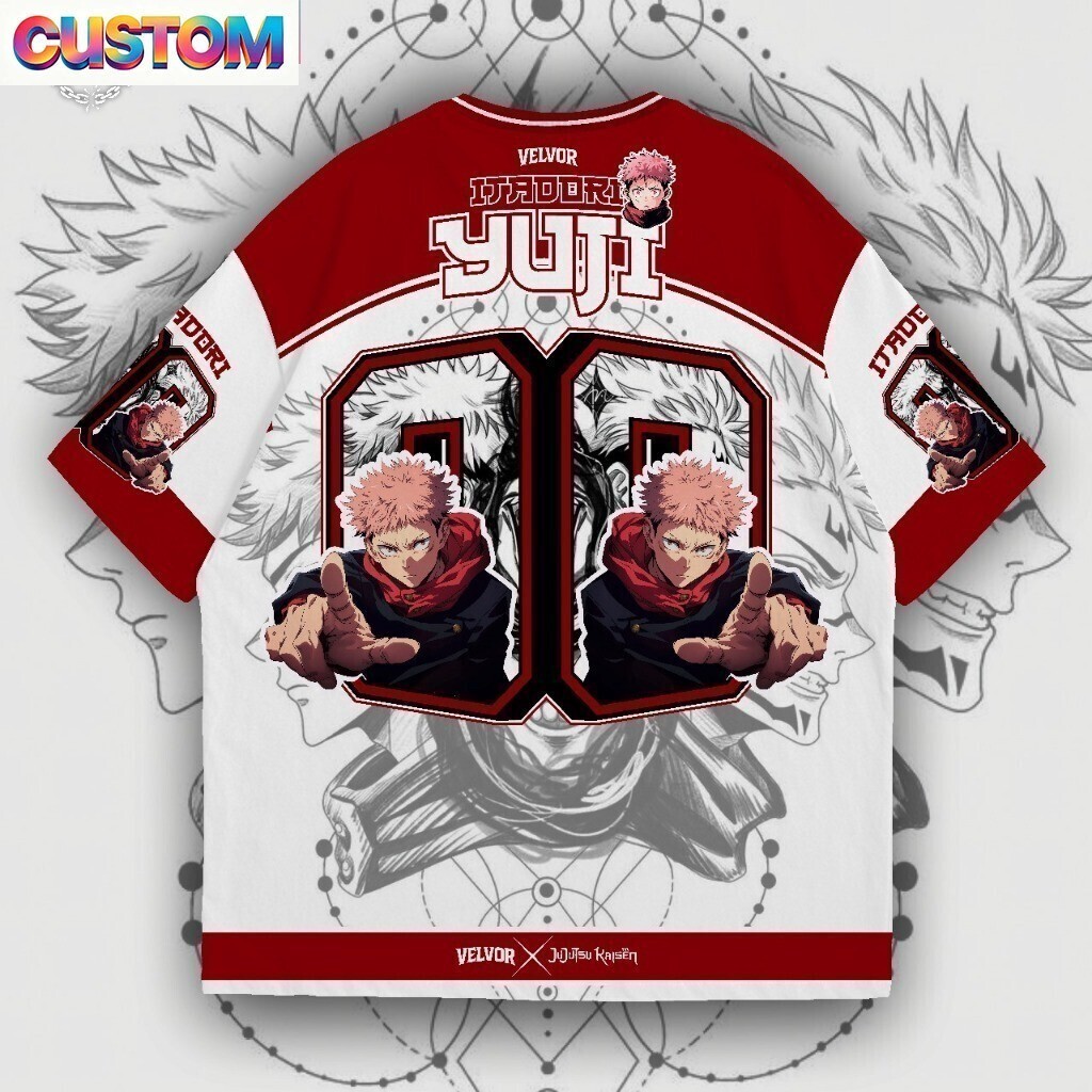 Áo Jersey Cá Tính CAO CẤP OVERSIZE ANIME JERSEY JUJUUTSU KAISEN 00 SERIES SỐ JERSEY FULL Jersey