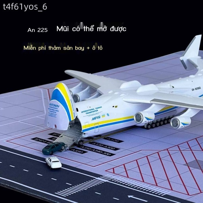 [Ảnh thật/Video] Mô hình An-225 tỷ lệ 1:400, thân máy bay An225 có thể mở được, quà tặng sinh nhật