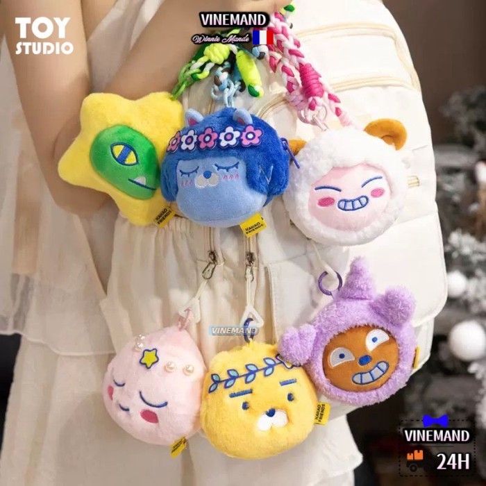 Kho Hà Nội🚚Twelve Zodiac Signs Ryan Crossbody Headphone Bag Expression Bag Peripheral Toys Gifts