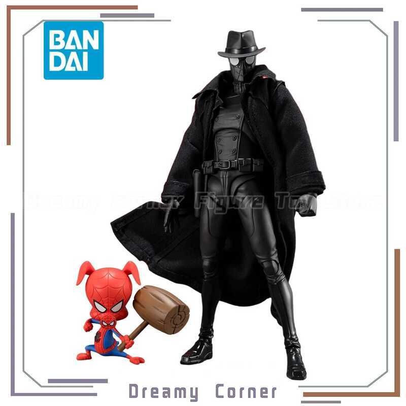 BANDAI SPIRITS SHF ACROSS SPIDER-VERSE PART ONE Spider-Ham SPIDER-MAN NOIR Mô hình nhân vật hành độn