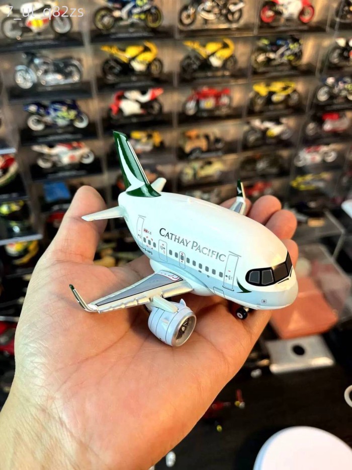 [GIÁ SỐC] Mô chở khách hợp kim phiên bản Q, mô hình trang trí máy bay Airbus A321NEO của hãng Catha