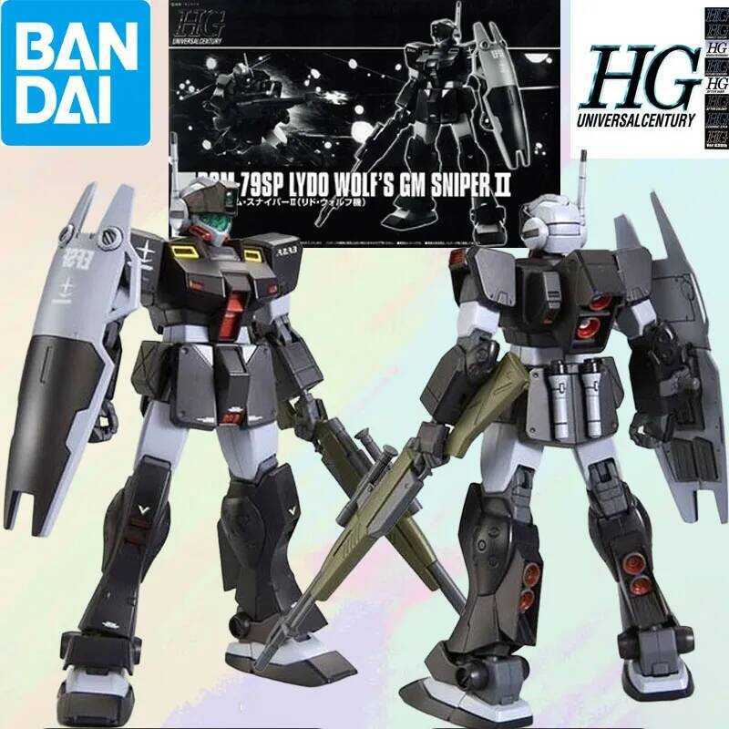 Bộ lắp ráp Bandai GUNDAM HG RGM-79SP LYDO WOLF S GM SNIPER, hình nhân vật hành động anime, đồ chơi m