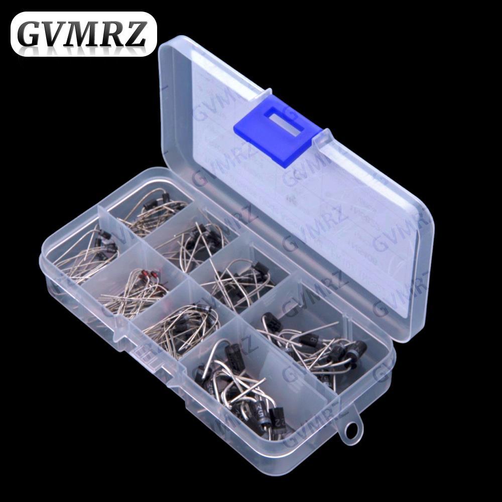 8Values 100 Chiếc Diode Các Loại KIT FR107 FR207 1N5399 1N5408 1N5819 1N4148 1N4007 1N5822 bộ 1N4148
