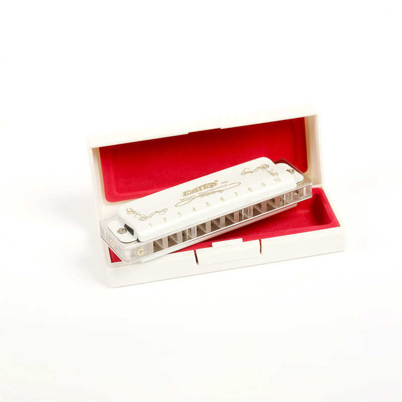 East top Oriental Ding 10 lỗ Bruce Hộp nhựa Harmonica chuyên nghiệp T8L Quà tặng ngoại thương