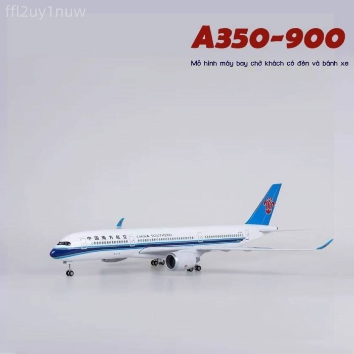 [HOT 2026] 47cm hình Airbus A350 Nguyên mẫu Trung Quốc Nam Air China Hãng Tứ Xuyên Mô phỏng máy bay
